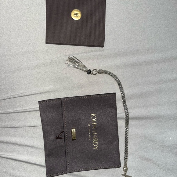 JOHN HARDY Authentic, discontinued, Classic Chain Black Sapphire Tassel Bracelet - Picture 1 of 5